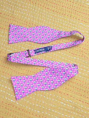DANIEL CREMIEUX Goldfish and Stars Adj Silk Bow Tie